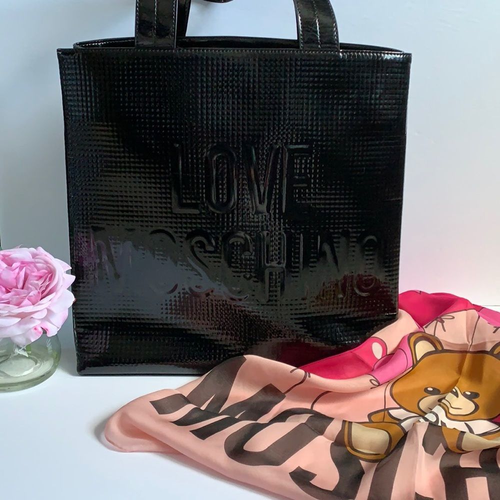 🔥Love Moschino authentic  black extra large bag 🔥